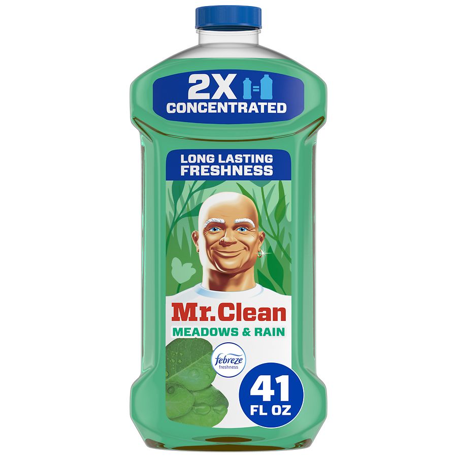 Mr. Clean All Purpose Cleaner, Floor Cleaner for Mopping, Liquid Meadows & Rain