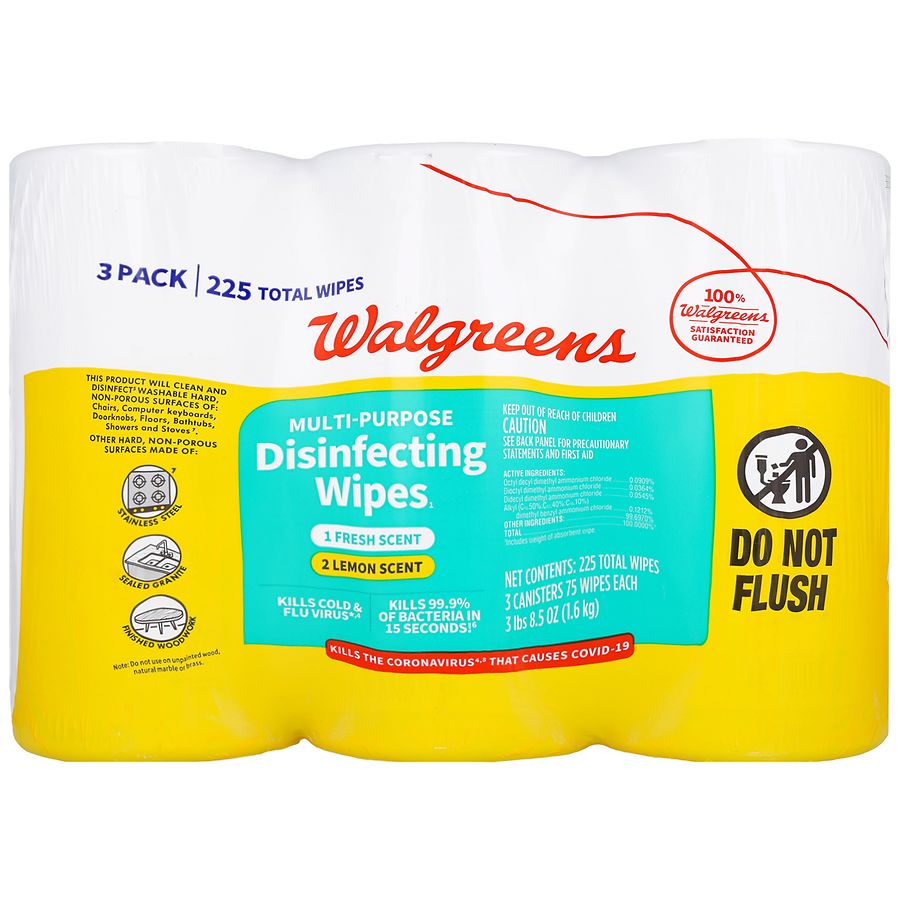 Walgreens Multi-Purpose Disinfecting Wipes Assorted