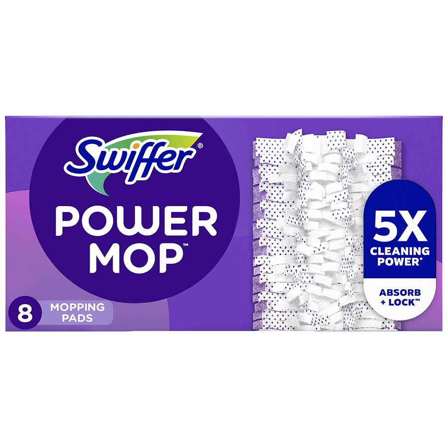 Swiffer PowerMop Multi-Surface Mopping Pad Refills for Floor Cleaning Unscented