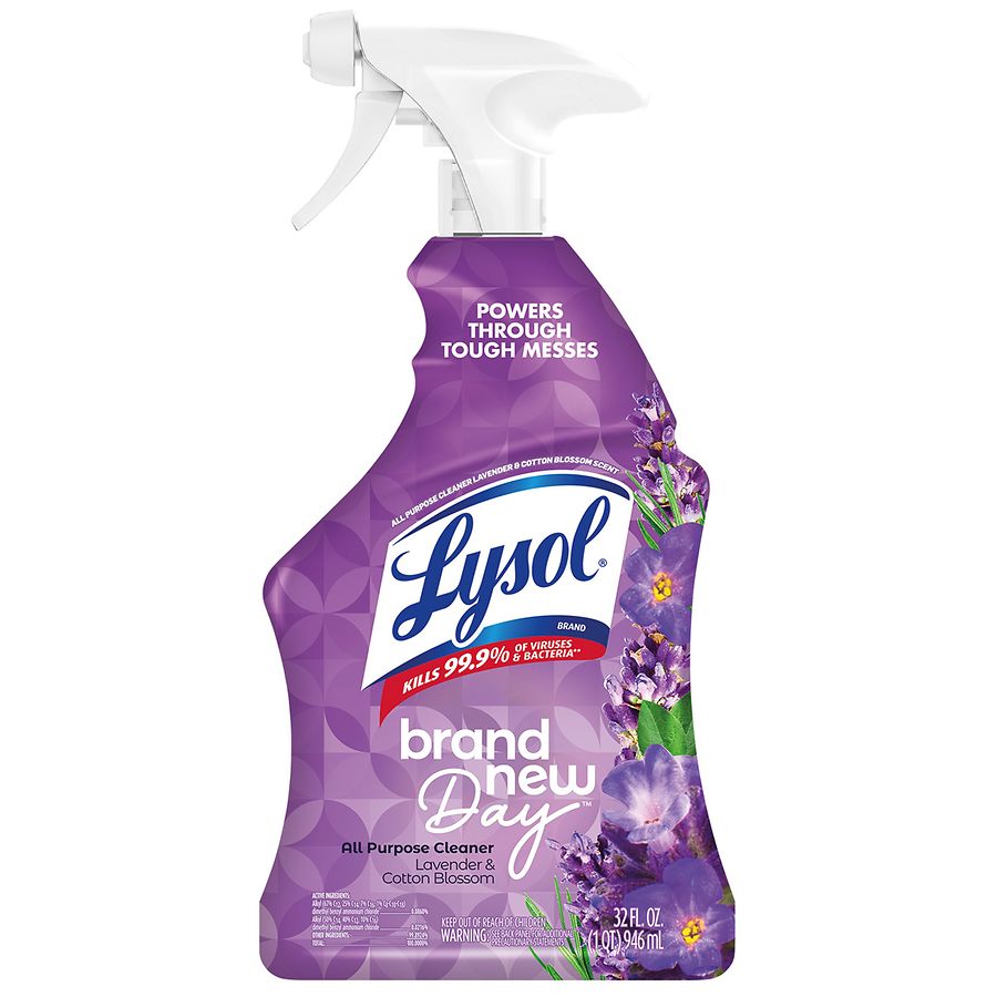 Lysol Brand New Day All Purpose Cleaner - Trigger Sprayer Bottle Lavender & Cotton Blossom