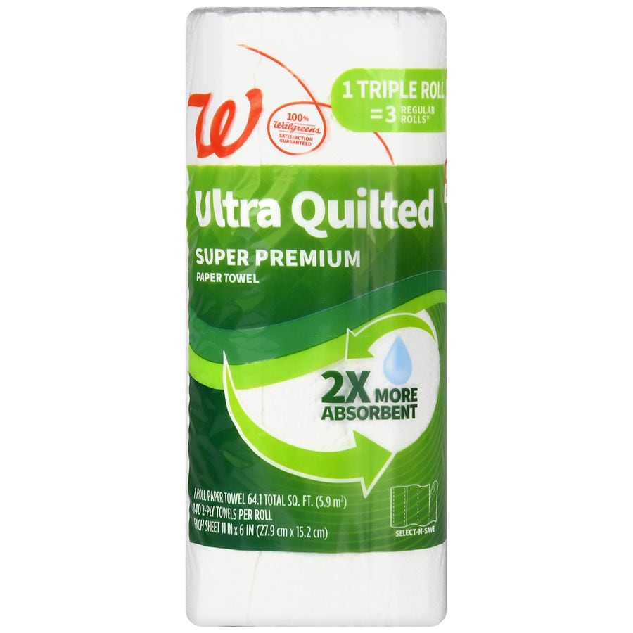 Walgreens Ultra Quilted Super Premium Paper Towels