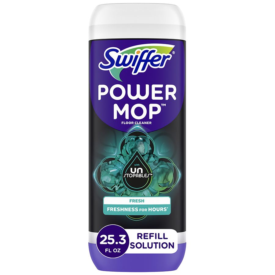 Swiffer PowerMop Floor Cleaning Solution Unstopables Fresh | Walgreens
