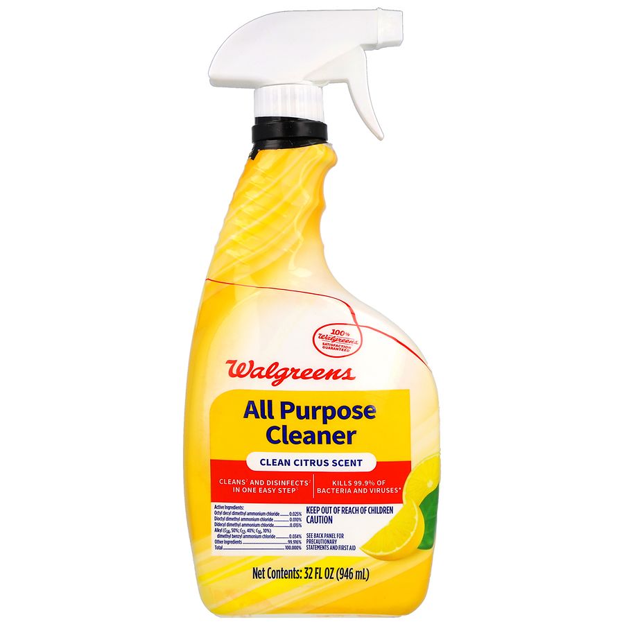 Walgreens All Purpose Cleaner Spray Clean Citrus