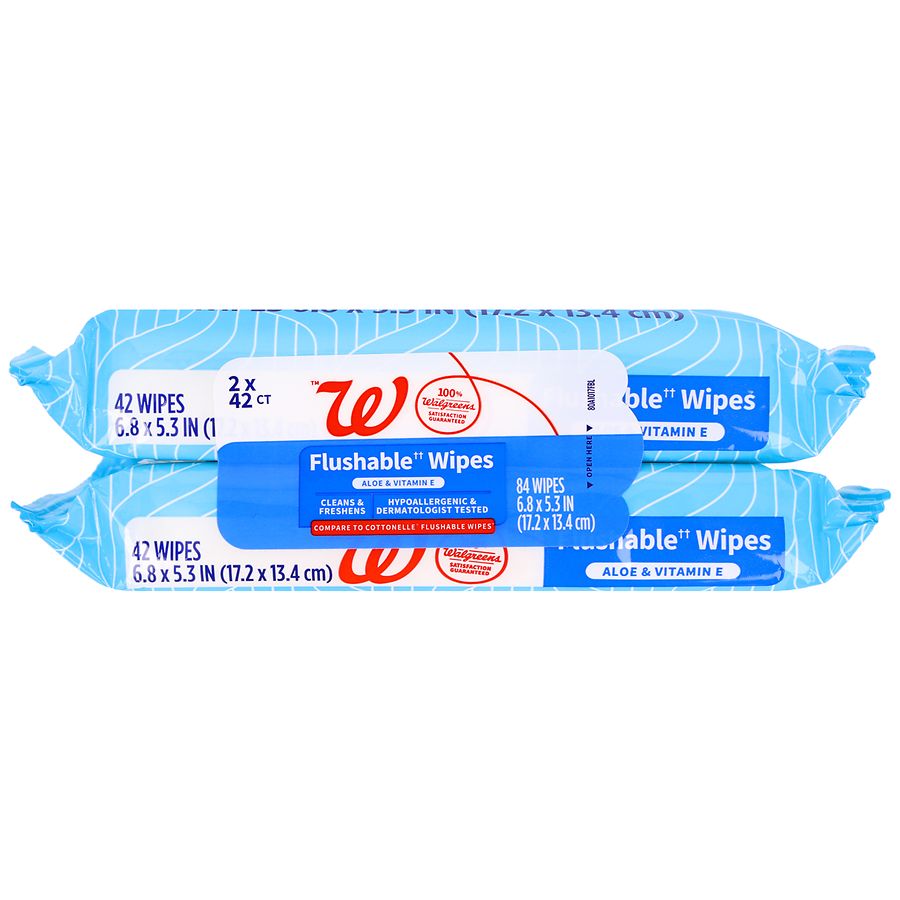 Walgreens Flushable Wipes