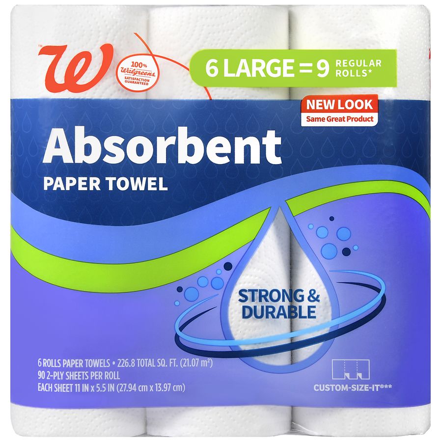Walgreens Absorbent Paper Towels