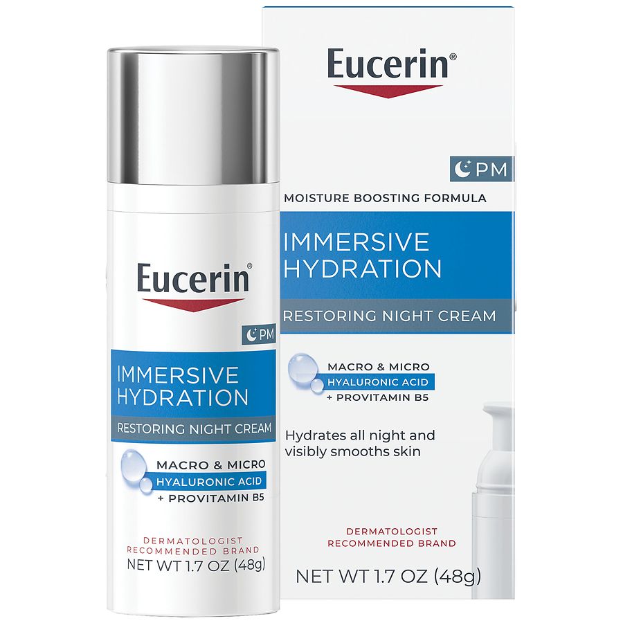 Eucerin Face Immersive Hydration Night Cream Unscented | Walgreens