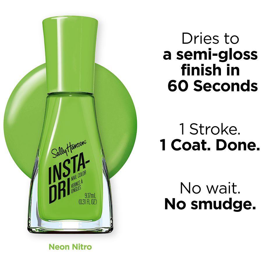 Sally Hansen Insta-Dri Electric Feels Nail Polish Collection, Neon