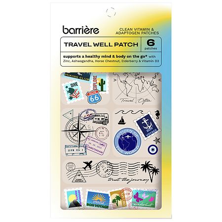 Barriere Travel Well Patches, Supports a Healthy Mind & Body On-The-Go!