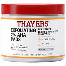 Thayers Exfoliating 2% AHA Pads | Walgreens
