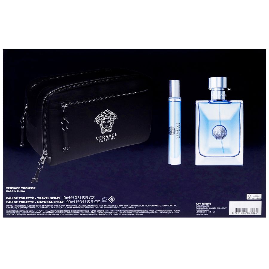 VERSACE Pour Homme オードトワレ ポーチセット Versace Pour Homme Gift Set, Eau De Toilette Sprays with Pouch