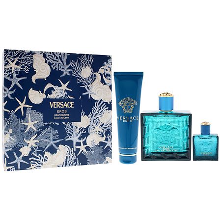 Versace Eros Gift Set, Eau De Toilette Sprays, Shower Gel | Walgreens