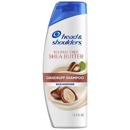 Head & Shoulders Dandruff Shampoo, Sulfate-Free, Rich Moisture, Curly & Coily Hair Shea Butter