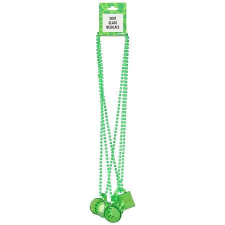 Festive Voice Shot Glass Necklace, St. Patrick's Day