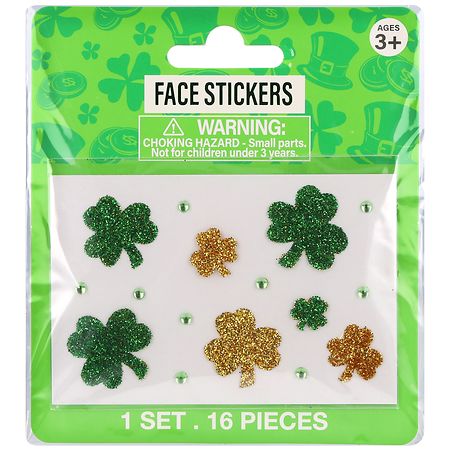 Festive Voice St. Patrick's Day Face Stickers