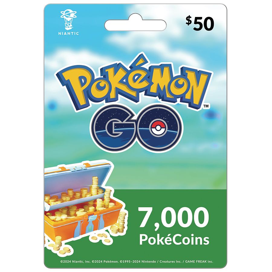 Pokemon 7000 Pokecoins Gift Card $50 | Walgreens