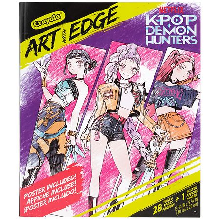 Crayola Art with Edge K-Pop Demon Hunters, Coloring Pages & Poster - 1.0 ea