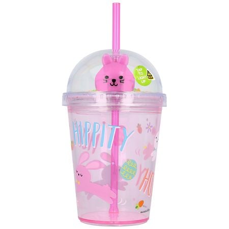 Festive Voice Light Dome Cup, Bunny Pink