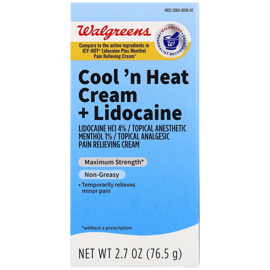 Walgreens Cool 'n Heat Cream + Lidocaine