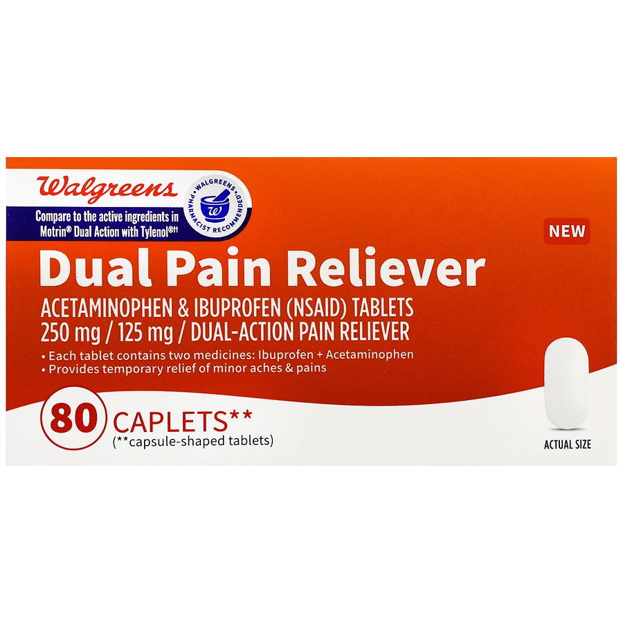 Walgreens Dual Pain Reliever Caplets