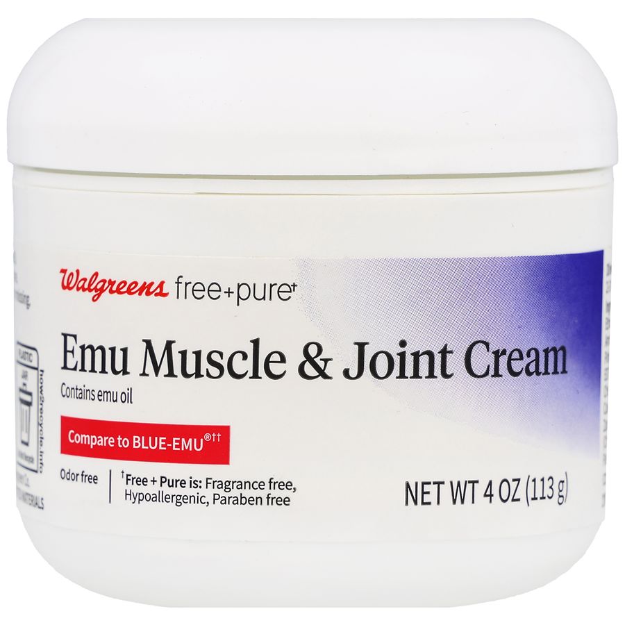 Walgreens Free & Pure Emu Muscle & Joint Cream