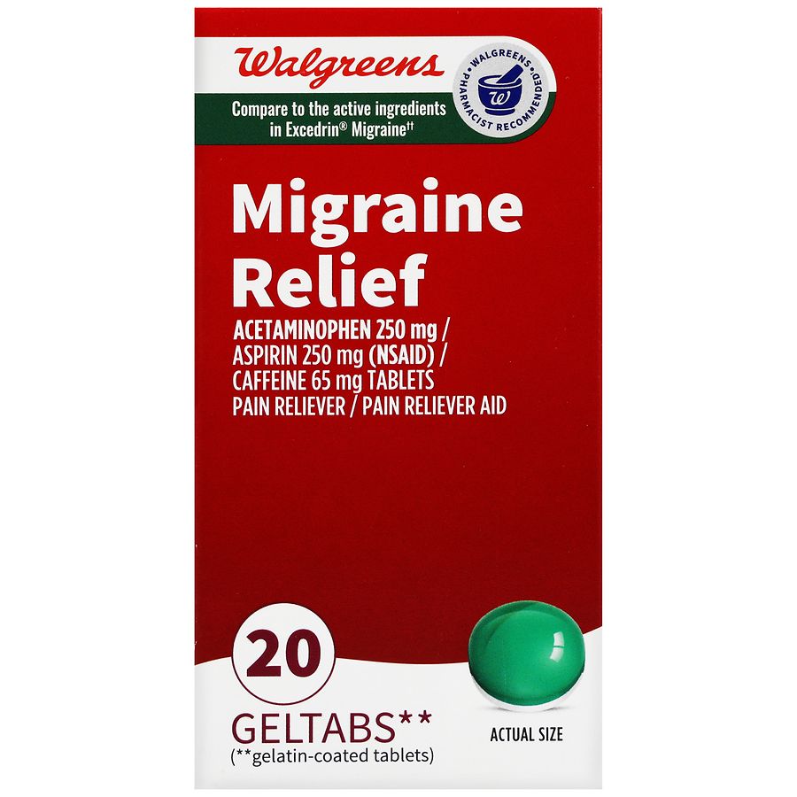 Walgreens Migraine Relief Geltabs | Walgreens