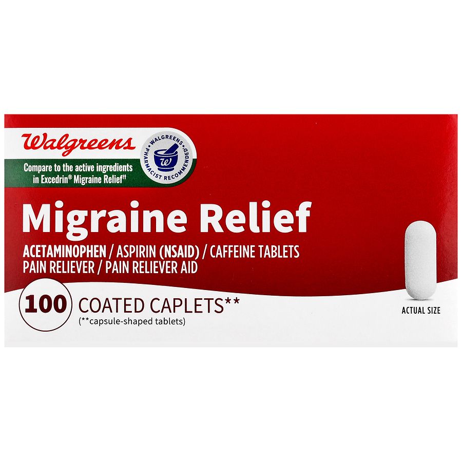 Walgreens Migraine Relief Coated Caplets