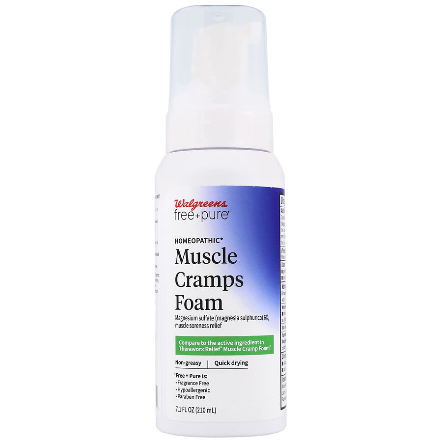 Walgreens Free & Pure Homeopathic Muscle Cramps Foam