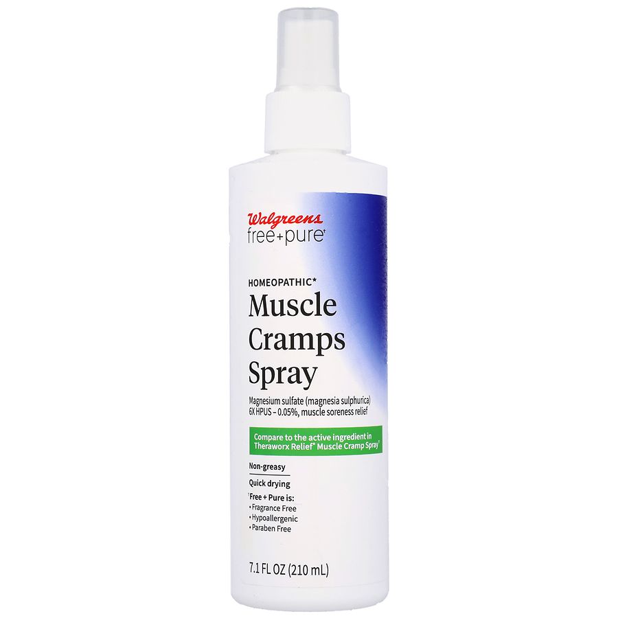 Walgreens Free & Pure Homeopathic Muscle Cramps Spray