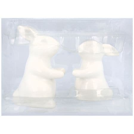 Festive Voice Bunny Salt and Pepper Shakers
