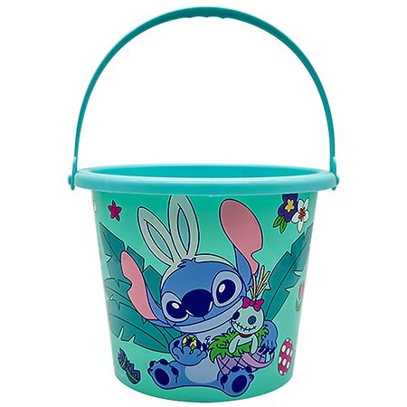Disney Stitch & Angel Plastic Pail