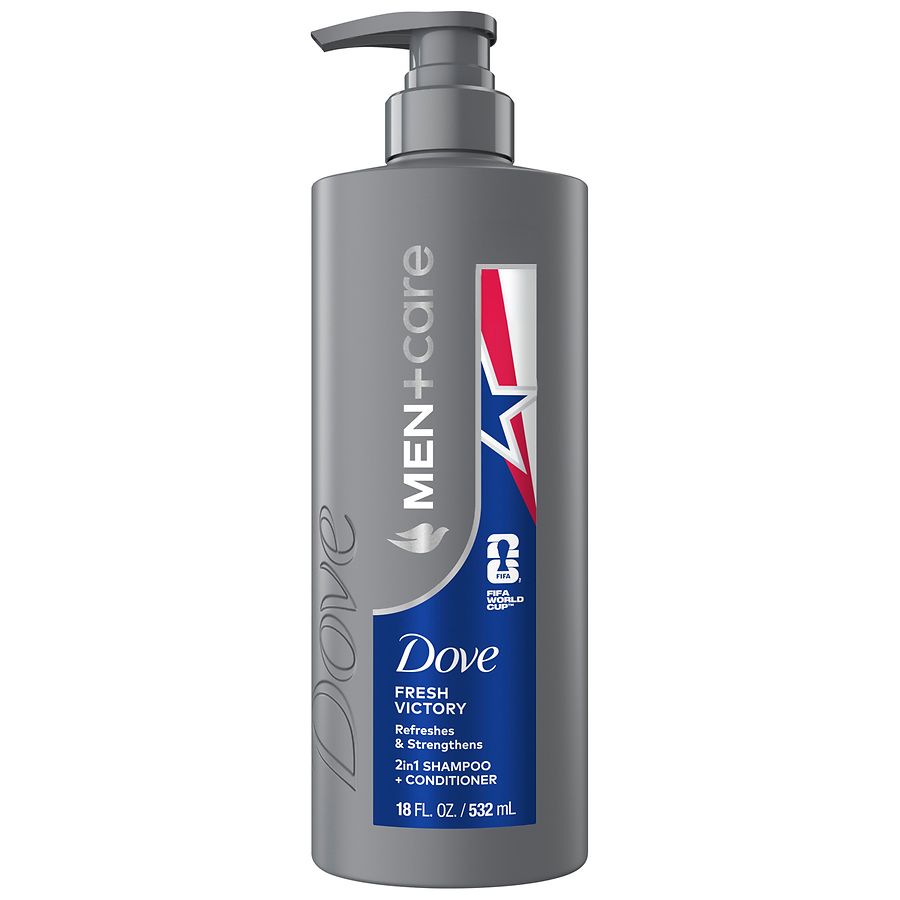 Dove Men+Care 2-In-1 Shampoo + Conditioner Pump Bottle Fresh