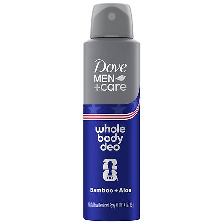 Dove Men+Care Whole Body Deo Aluminum Free Deodorant Spray Bamboo + Aloe
