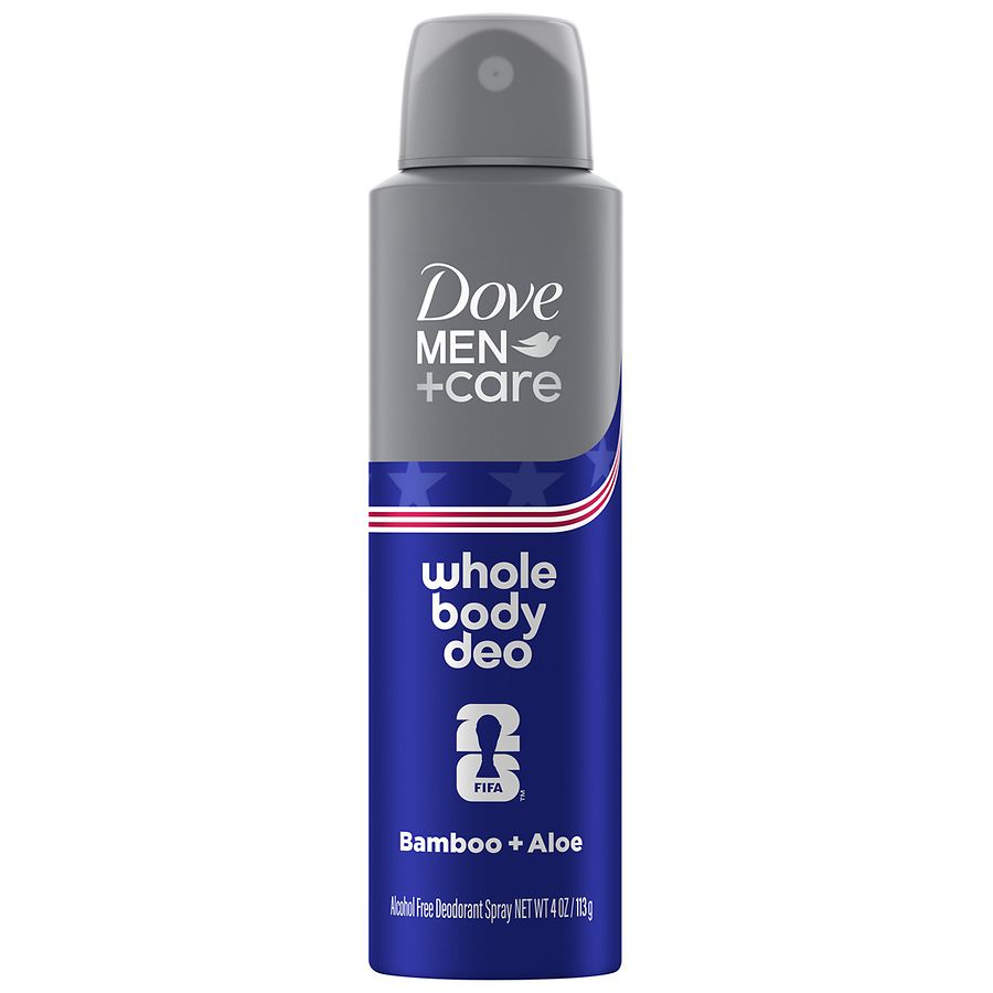 Dove Men+Care Whole Body Deo Aluminum Free Deodorant Spray Bamboo + Aloe |  Walgreens