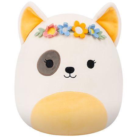 Squishmallows Flower Bull Terrier Plush 12 Inch - 1.0 EA