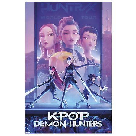 Trends International K-Pop Demon Hunters Group Rolled Poster 22.375" x 34"