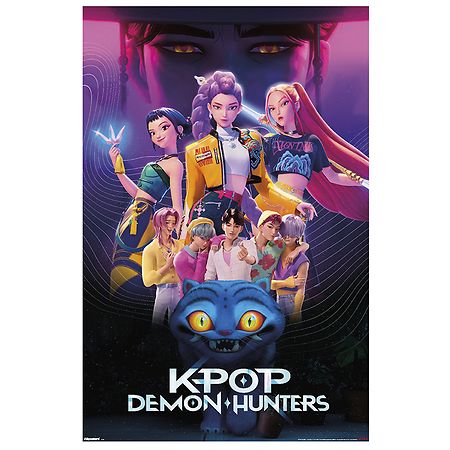 Trends International K-Pop Demon Hunters Huntrix Hero Rolled Poster 22.375" x 34"
