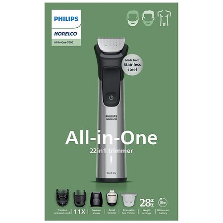 Philips Norelco All-In-One 7000 (MG7975/ 49) 22-In-1 Face & Body Trimmer
