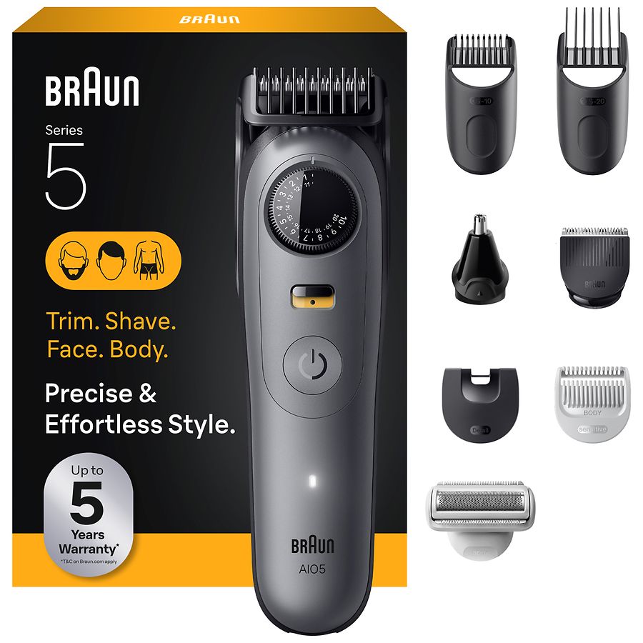 Braun Series 5, All-in-One Trimmer Kit, 40 Lengths, Ultra Sharp