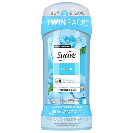Suave Invisible Solid Antiperspirant & Deodorant For Women Fresh