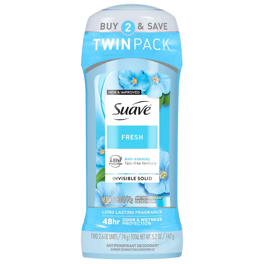 Suave Invisible Solid Antiperspirant & Deodorant For Women Fresh