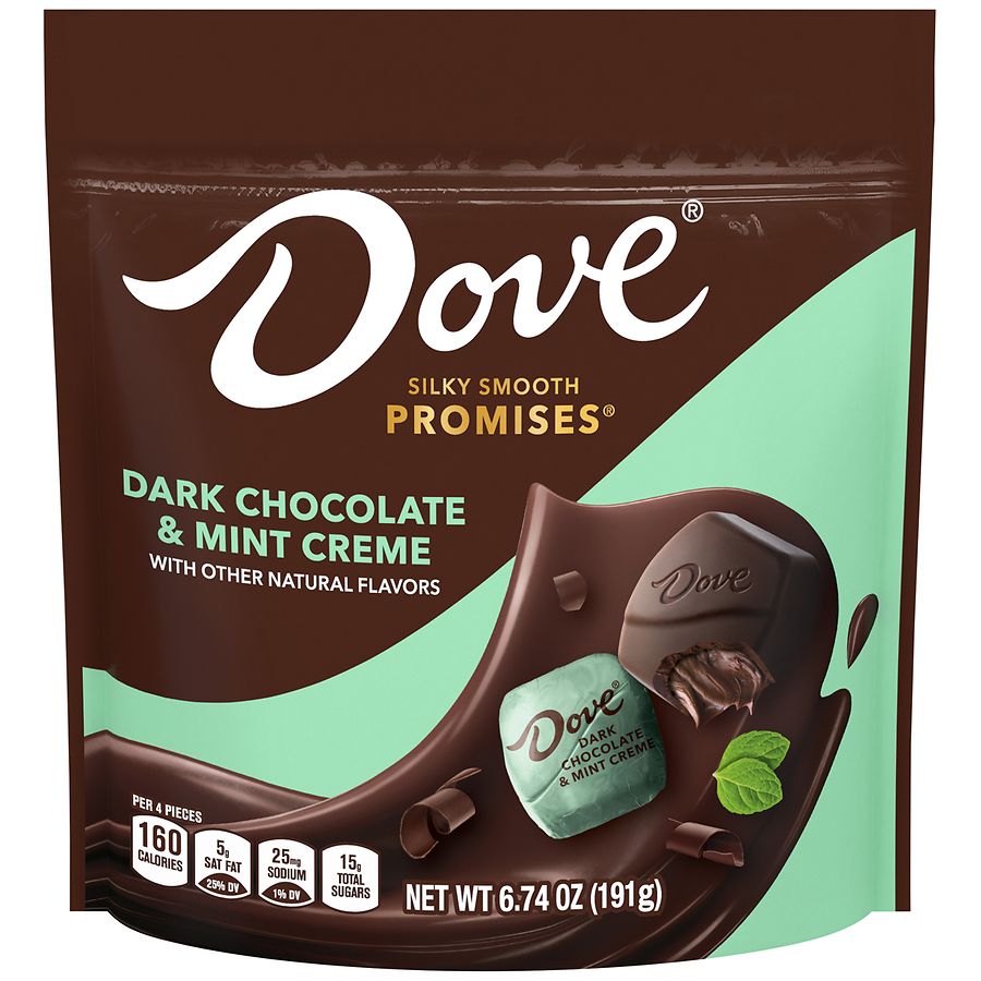 Dove Promises Dark Chocolate & Mint Creme Candy Bag