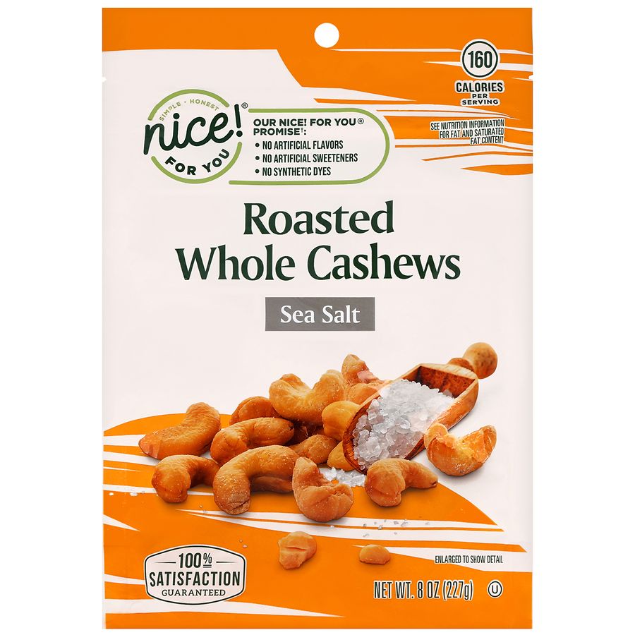 Nice! For You Roasted Whole Cashews Sea Salt