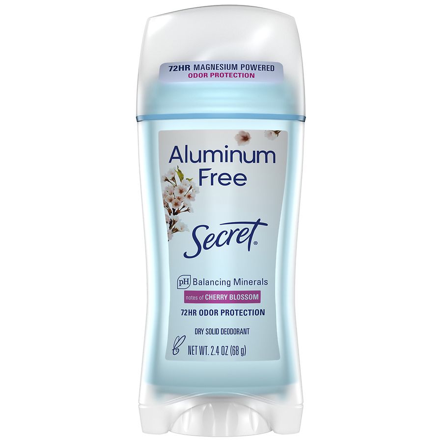 Secret Aluminum Free Deodorant Dry Solid for Women Cherry Blossom