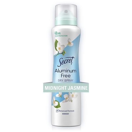 Secret Dry Spray Aluminum Free Deodorant for Women Midnight Jasmine
