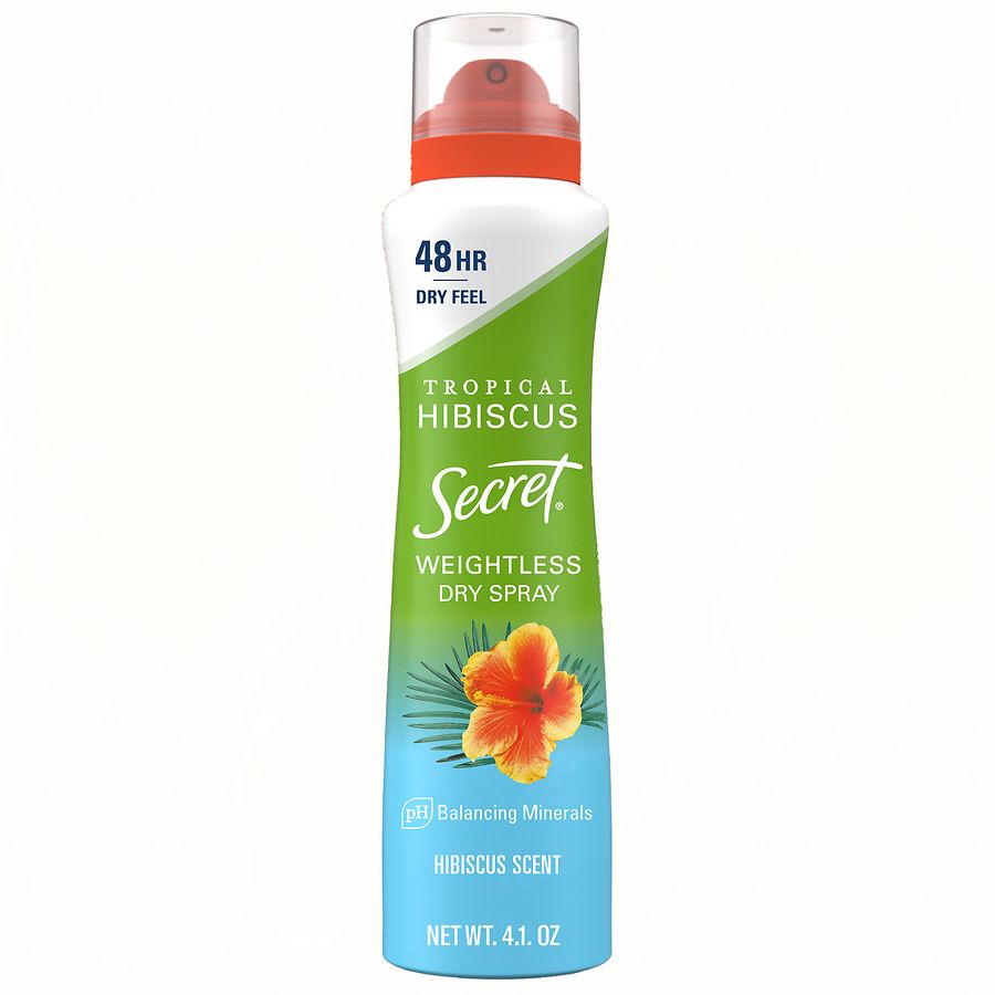 Secret Dry Spray Antiperspirant and Deodorant Tropical Hibiscus
