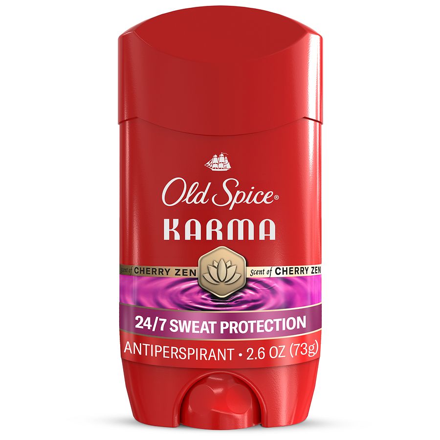 Old Spice Red Collection Invisible Solid Antiperspirant for Men, Long-Lasting Freshness Karma