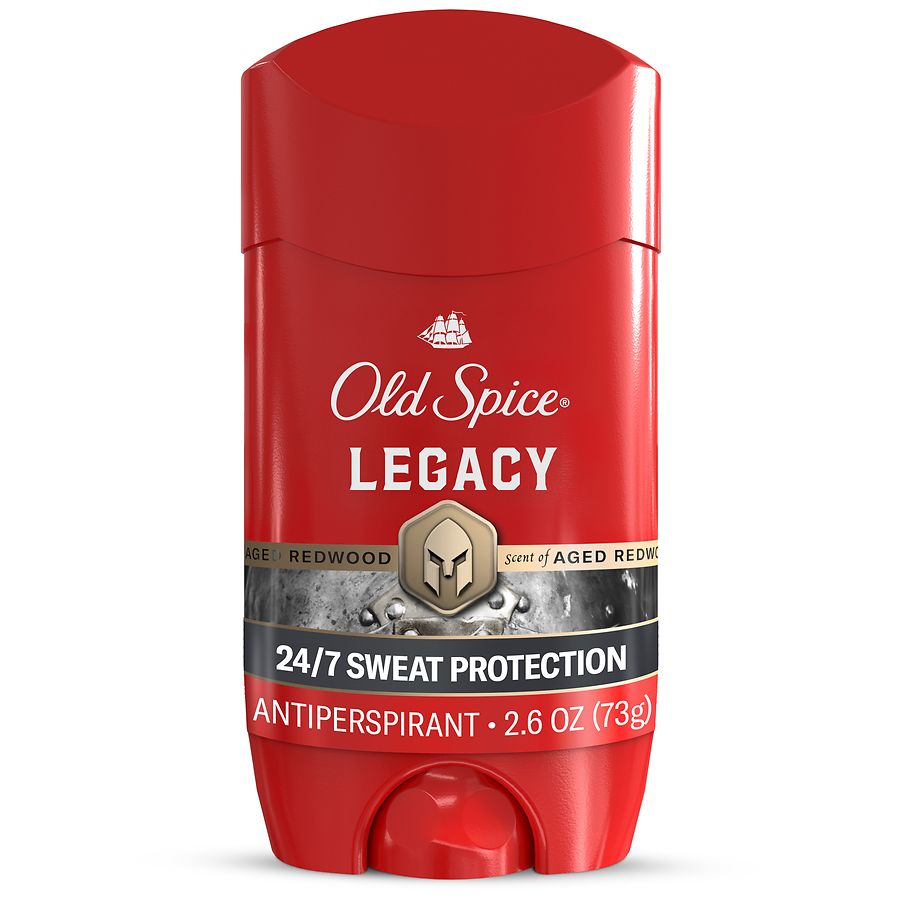 Old Spice Red Collection Invisible Solid Antiperspirant for Men, Long-Lasting Freshness Legacy