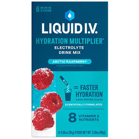 Liquid I.V. Hydration Multiplier Electrolyte Drink Mix Arctic Raspberry