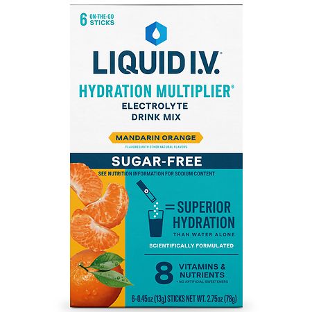 Liquid I.V. Hydration Multiplier Electrolyte Drink Mix Mandarin Orange
