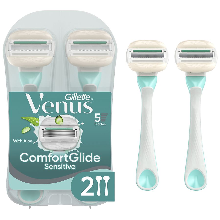 Gillette Venus Sensitive Disposable Razor for Women With Aloe